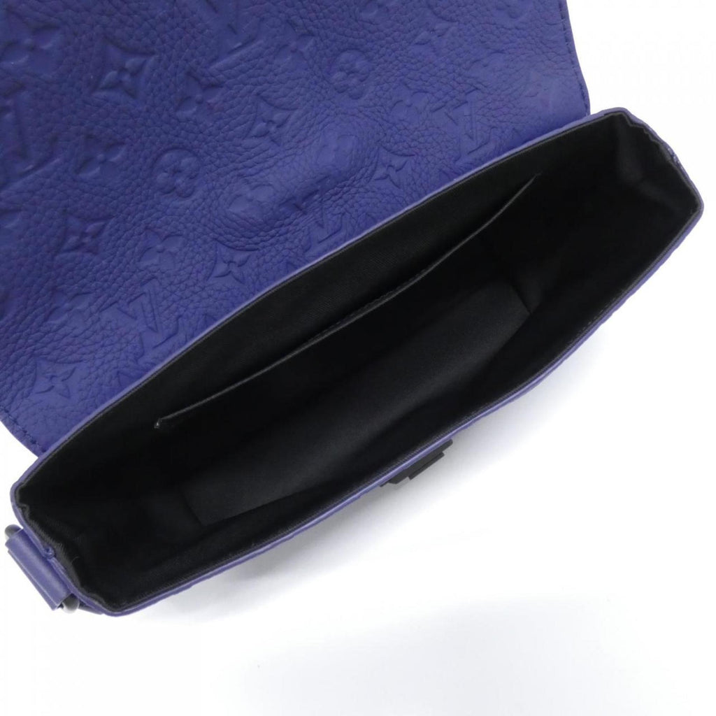Louis Vuitton Taurillon Blue Nuit Leather Shoulder Bag (Pre-Owned)