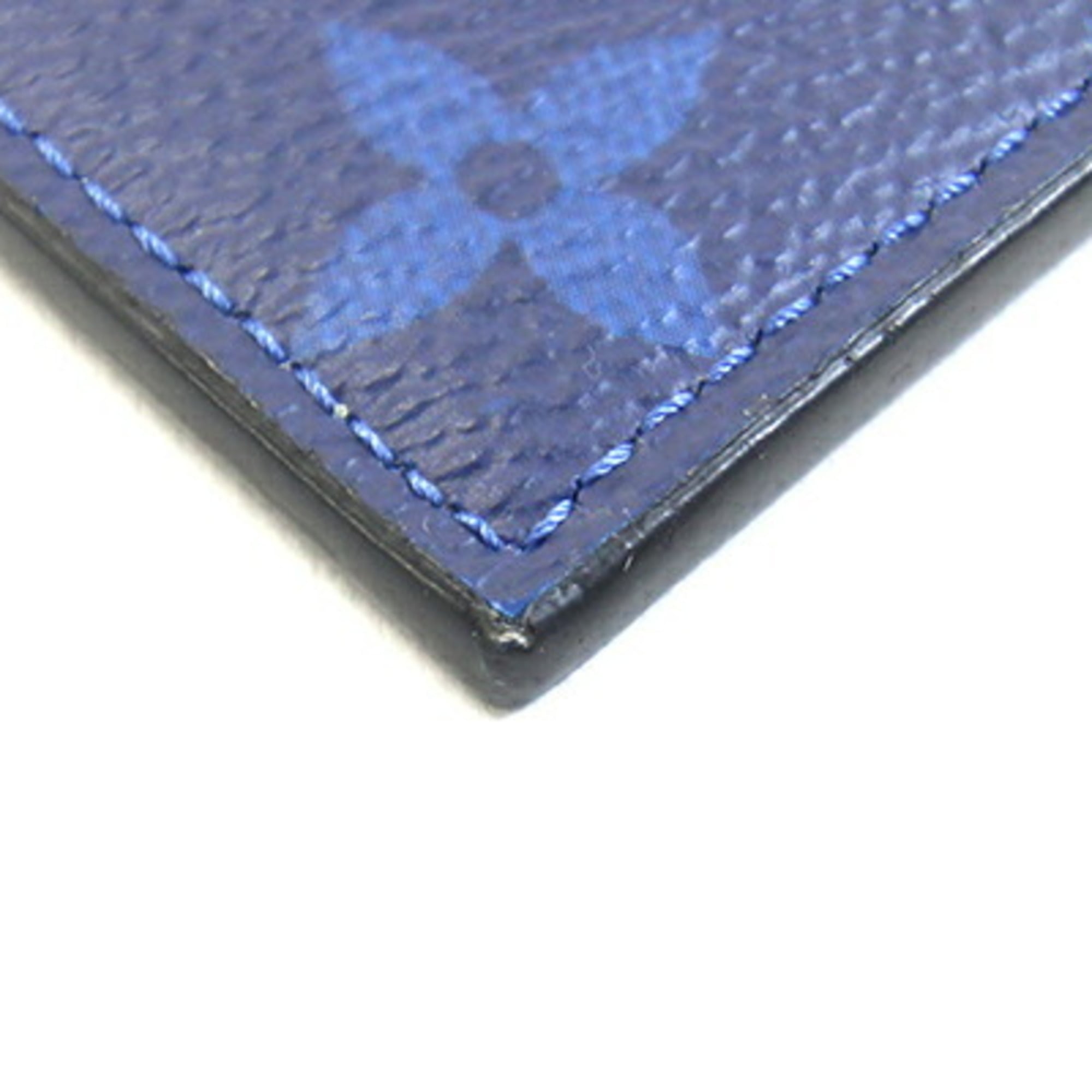 Louis Vuitton Cobalt Monogram Coated Canvas Taigarama Leather Coin Purse/Coin Case (Pre-Owned)