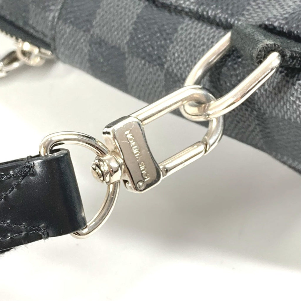 Louis Vuitton Black Damier Graphite Canvas Shoulder Bag Sling Bag (Pre-Owned)