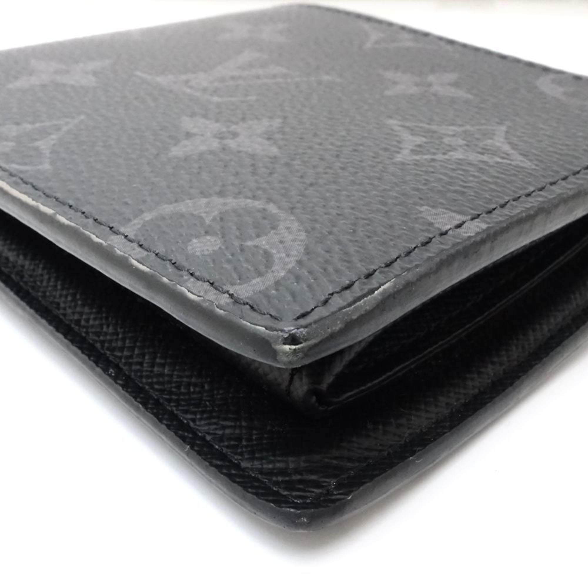 Louis Vuitton Monogram Eclipse Noir Monogram Eclipse Wallet (Bi-Fold) (Pre-Owned)