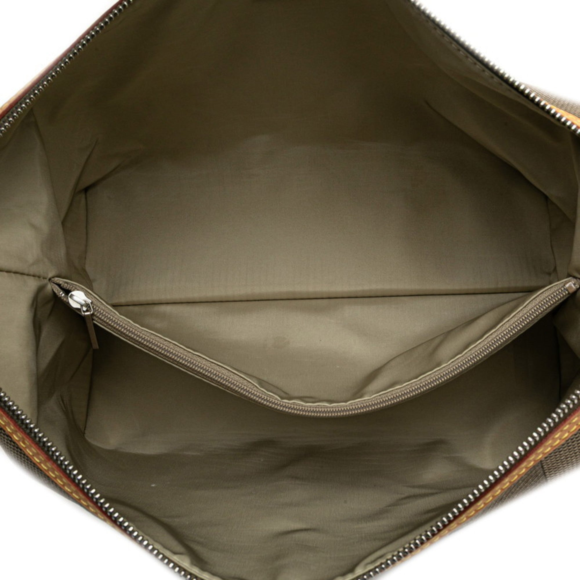 Louis Vuitton Damier Geant Earth Khaki Canvas Leather Pouch (Pre-Owned)