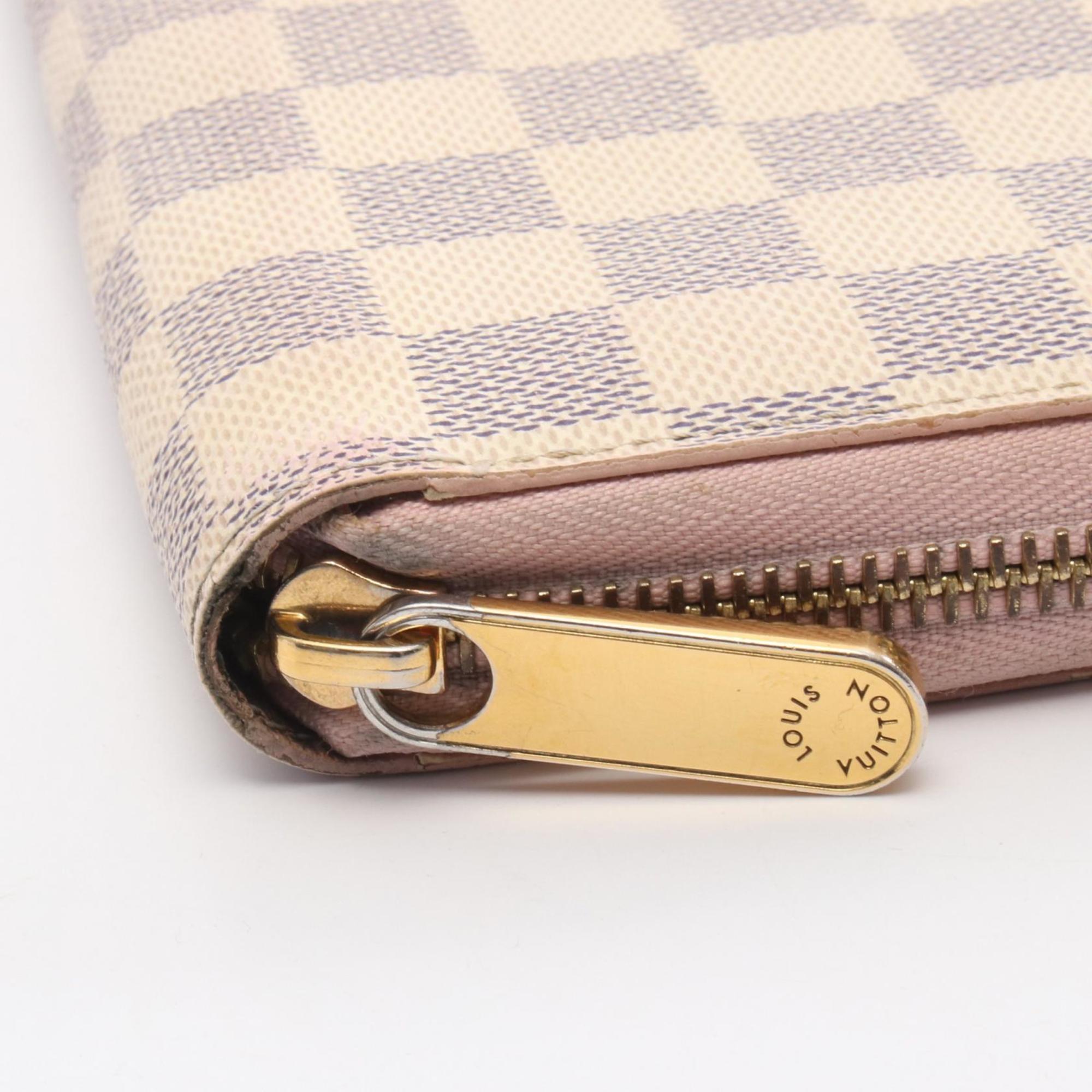 Louis Vuitton Rose Ballerine White Coated Canvas Long Wallet (Bi-Fold) (Pre-Owned)