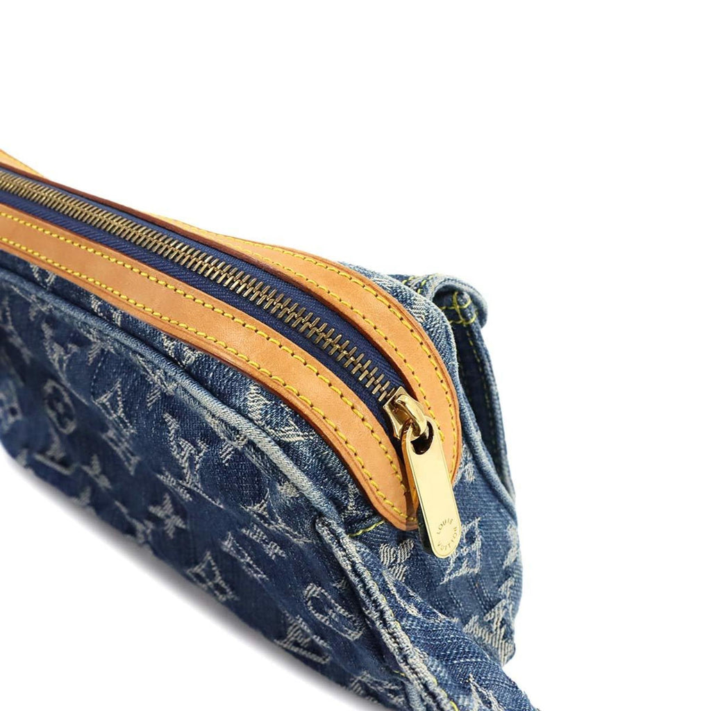 Louis Vuitton Blue Monogram Denim Fanny Pack Pouch Sling Bag (Pre-Owned)