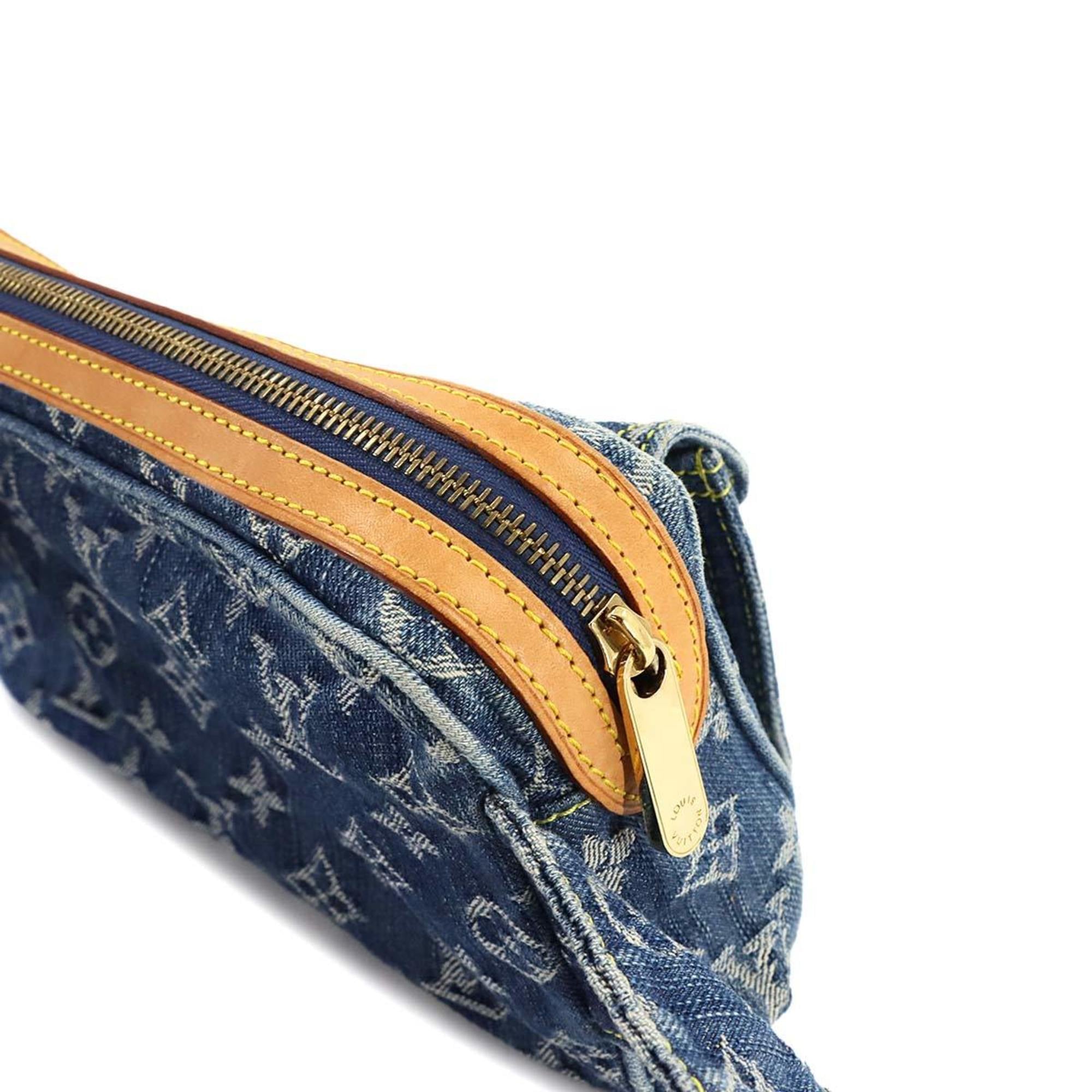 Louis Vuitton Blue Monogram Denim Fanny Pack Pouch Sling Bag (Pre-Owned)