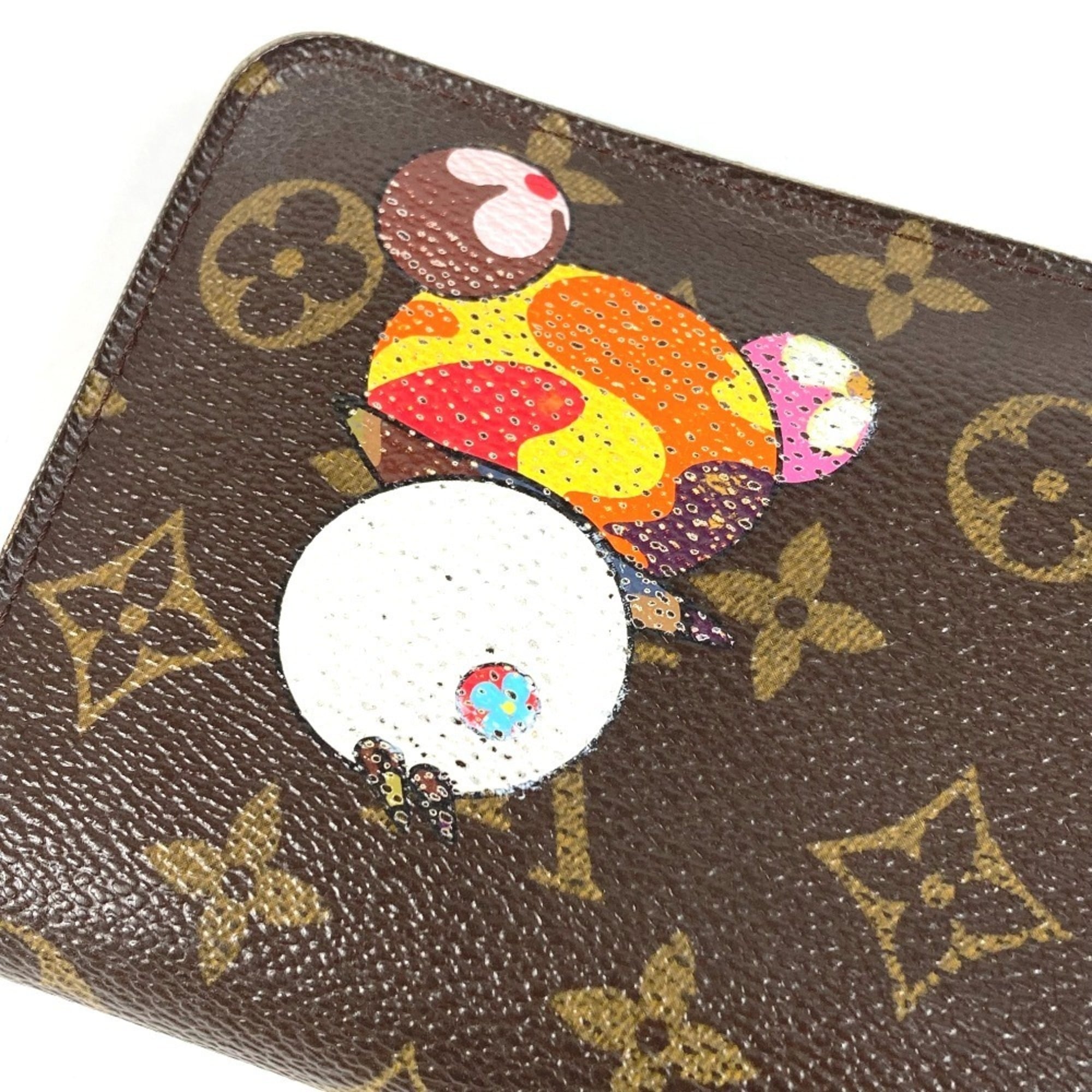 Louis Vuitton Monogram Brown Multi-Color Monogram Long Wallet (Bi-Fold) (Pre-Owned)