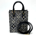 Louis Vuitton Black Blue Jacquard Handbag (Pre-Owned)