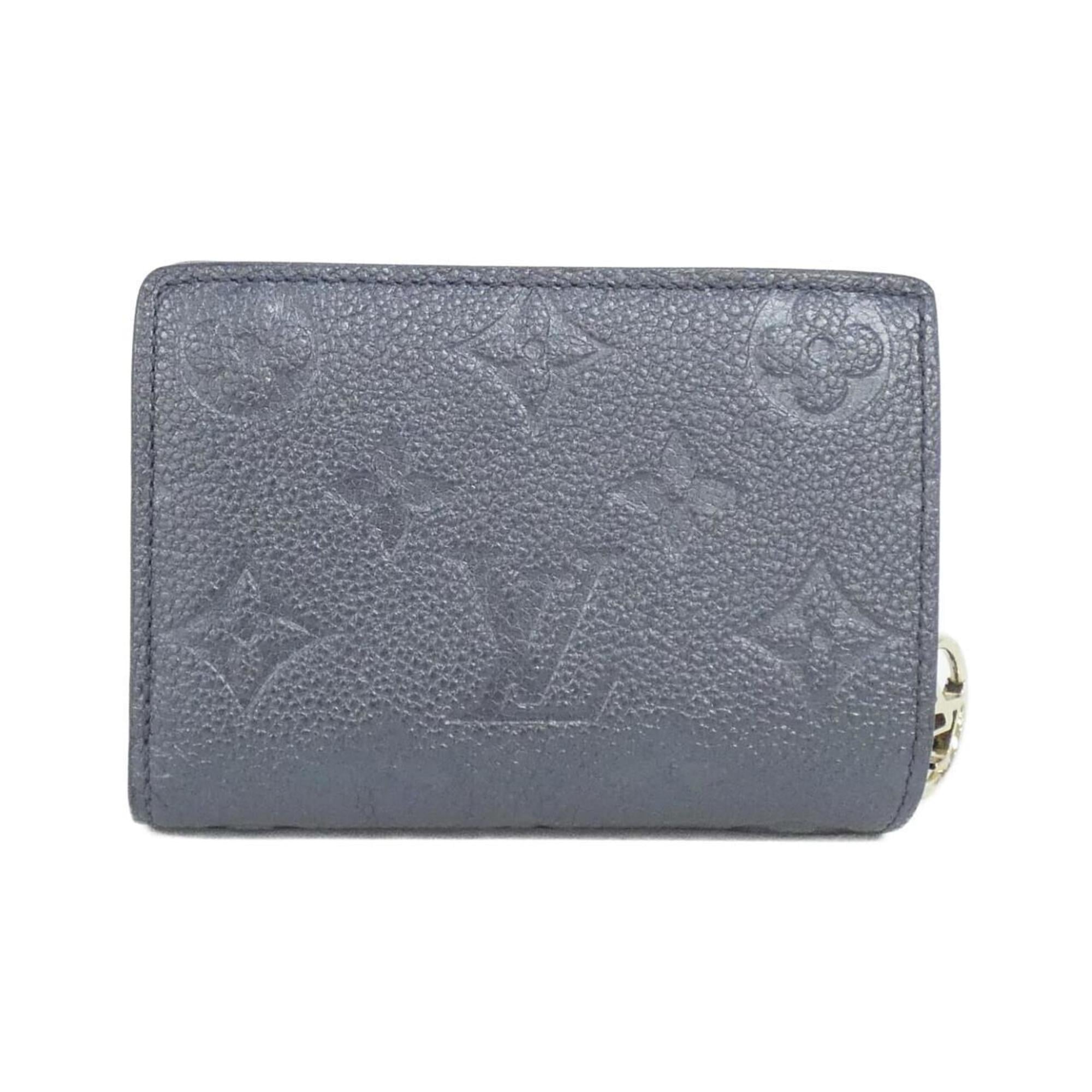Louis Vuitton Monogram Empreinte Navy Leather Wallet (Bi-Fold) (Pre-Owned)