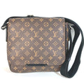 Louis Vuitton Black Brown Monogram Messenger Bag Shoulder Bag (Pre-Owned)