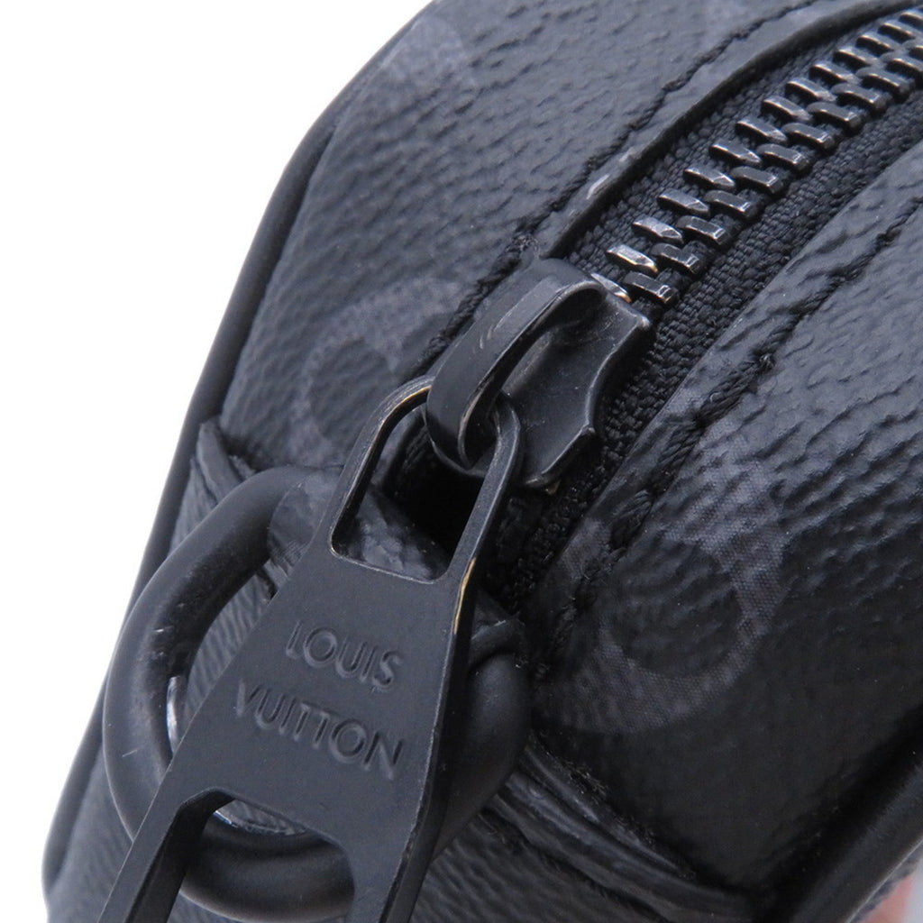 Louis Vuitton Monogram Eclipse Black Noir Monogram Eclipse Chain/Shoulder Wallet (Pre-Owned)