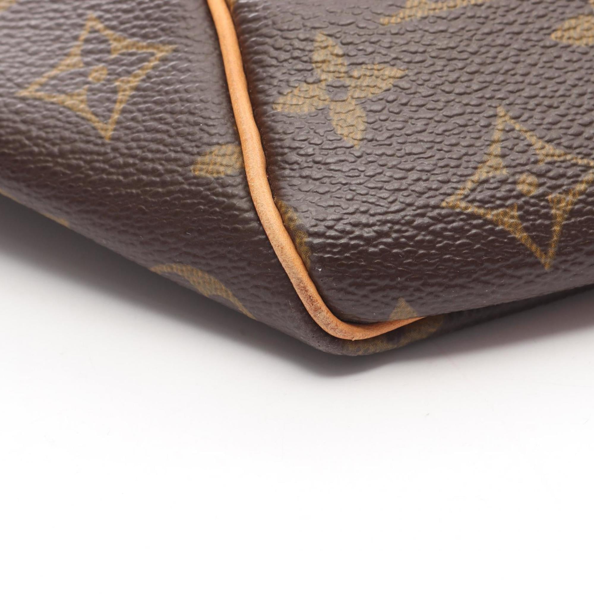 Louis Vuitton Brown Coated Canvas Pvc Monogram Leather Boston Bag (Pre-Owned)