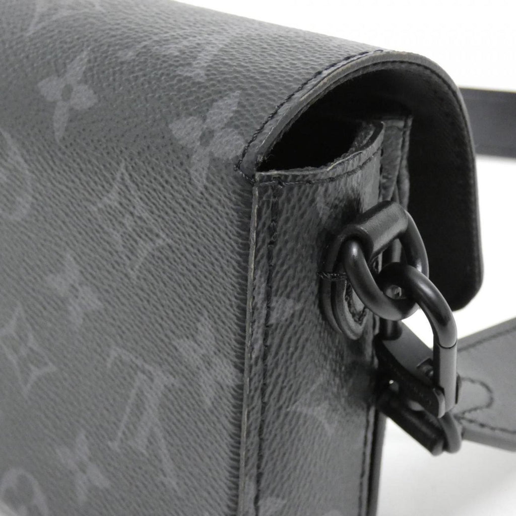 Louis Vuitton Black Coated Canvas Shoulder Bag (Pre-Owned)