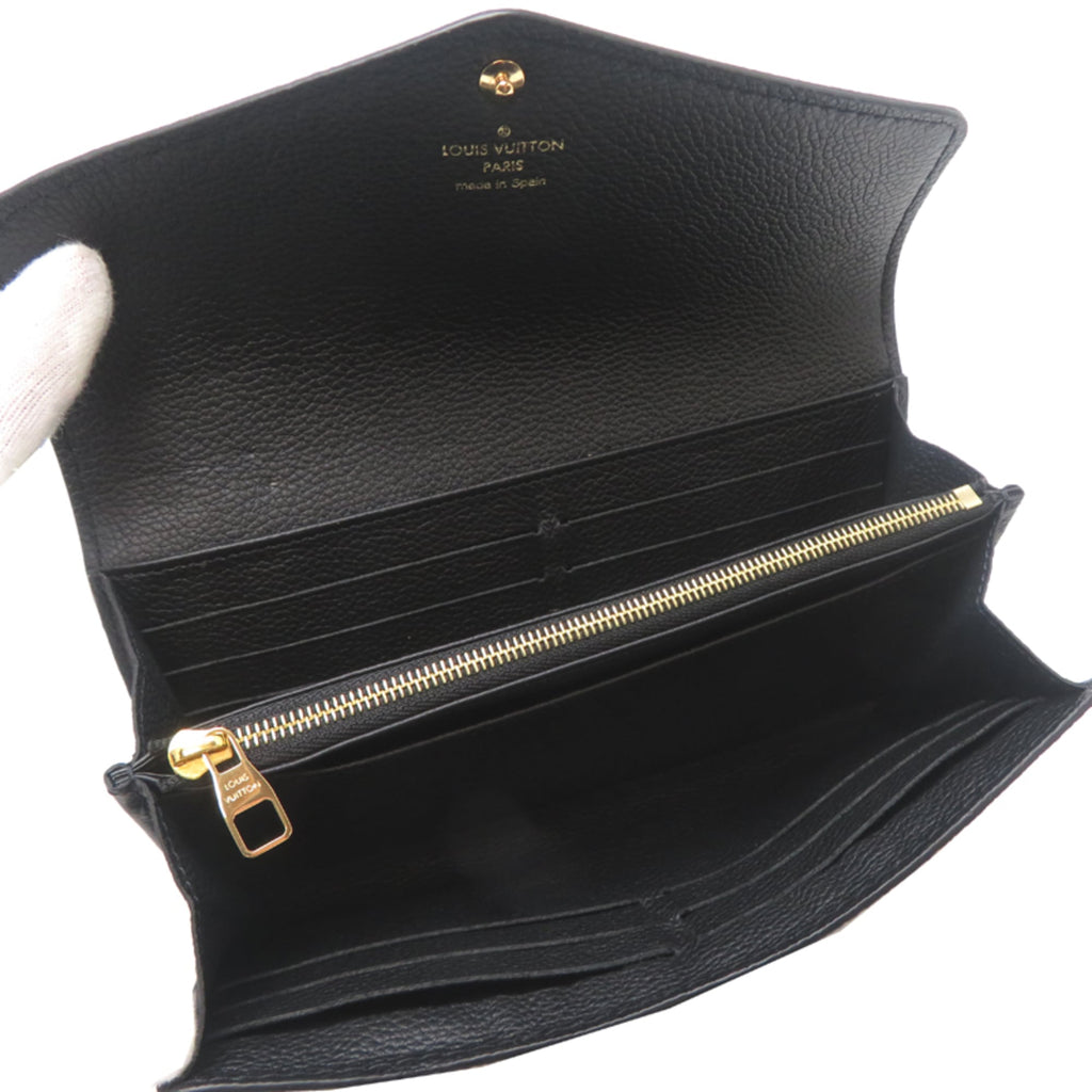 Louis Vuitton Black Noir Monogram Empreinte Long Wallet (Bi-Fold) (Pre-Owned)