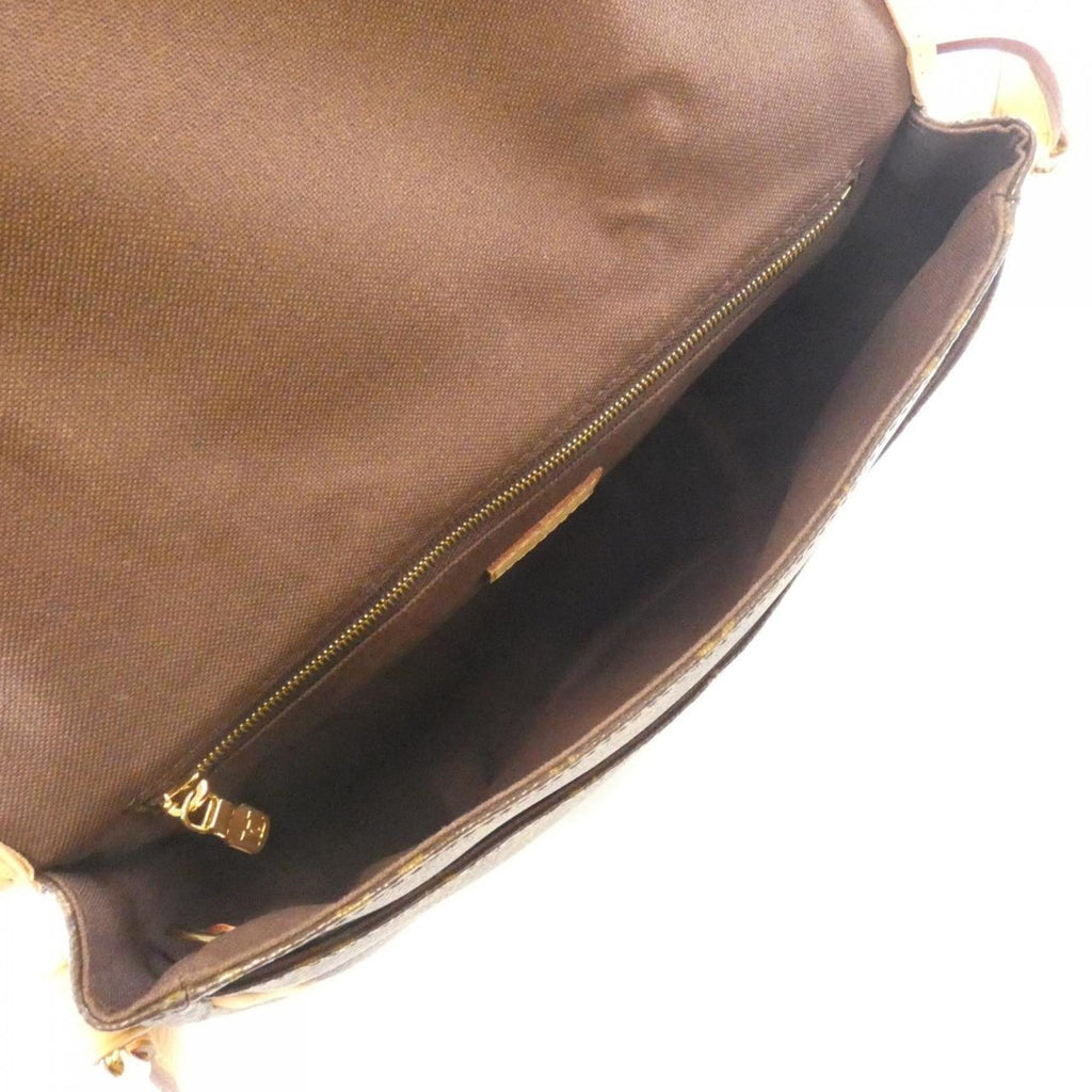 Louis Vuitton Marron Coated Canvas Shoulder Bag (Pre-Owned)