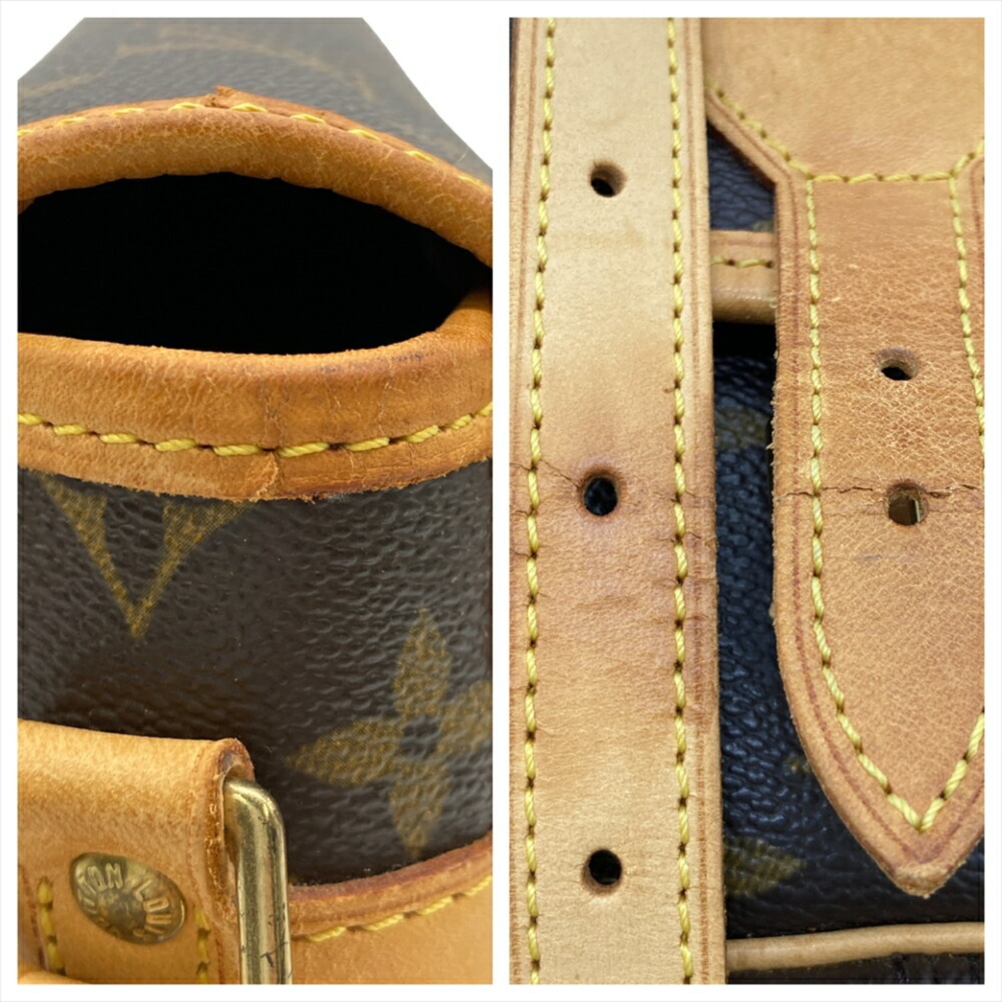 Louis Vuitton Brown Monogram Canvas Shoulder Bag (Pre-Owned)