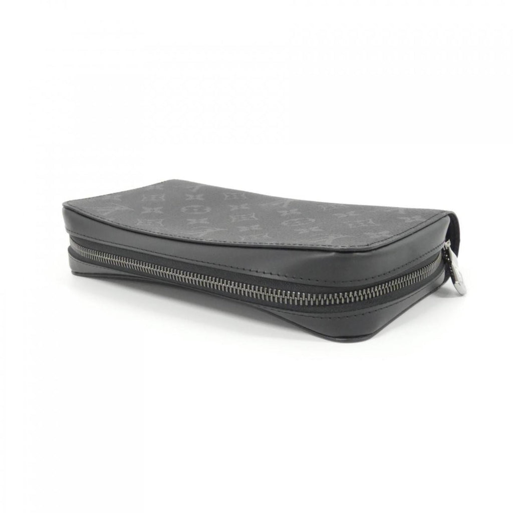 Louis Vuitton Black Coated Canvas Long Wallet (Bi-Fold) (Pre-Owned)