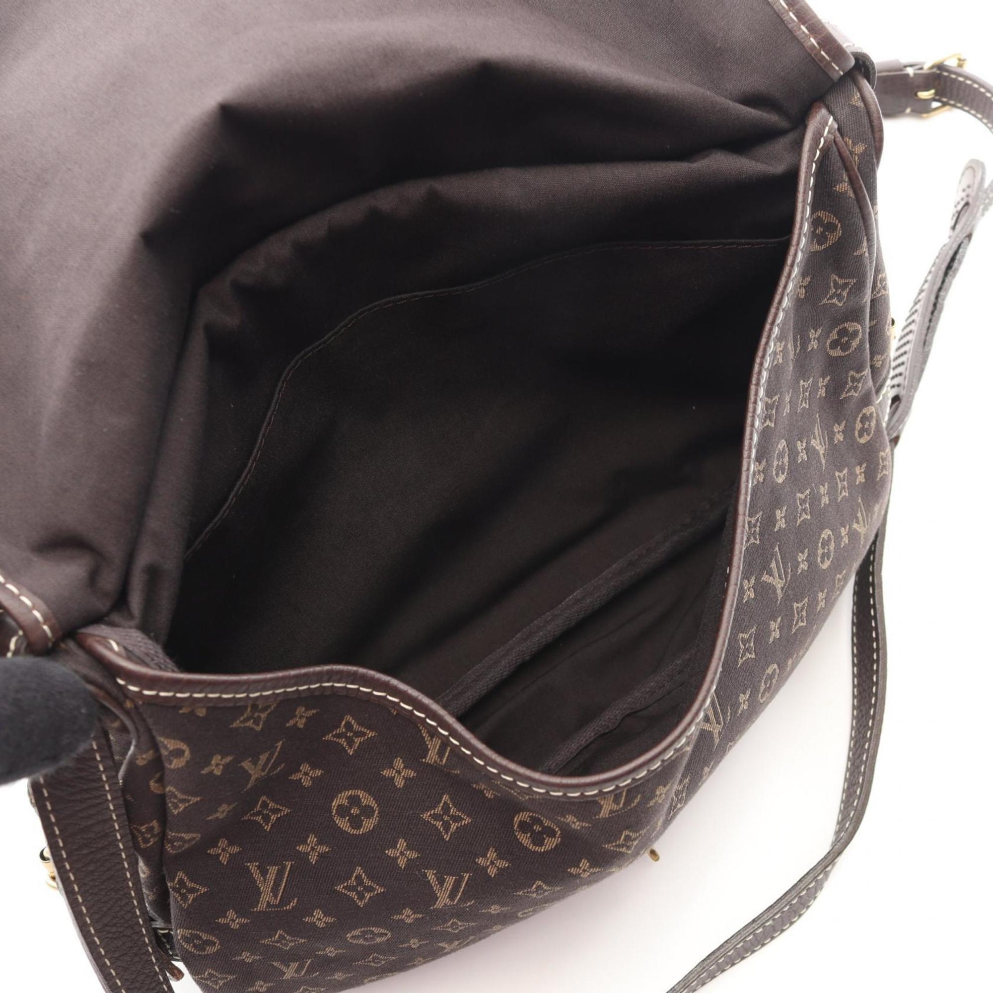 Louis Vuitton Brown Ebene Monogram Mini Lin Shoulder Bag (Pre-Owned)