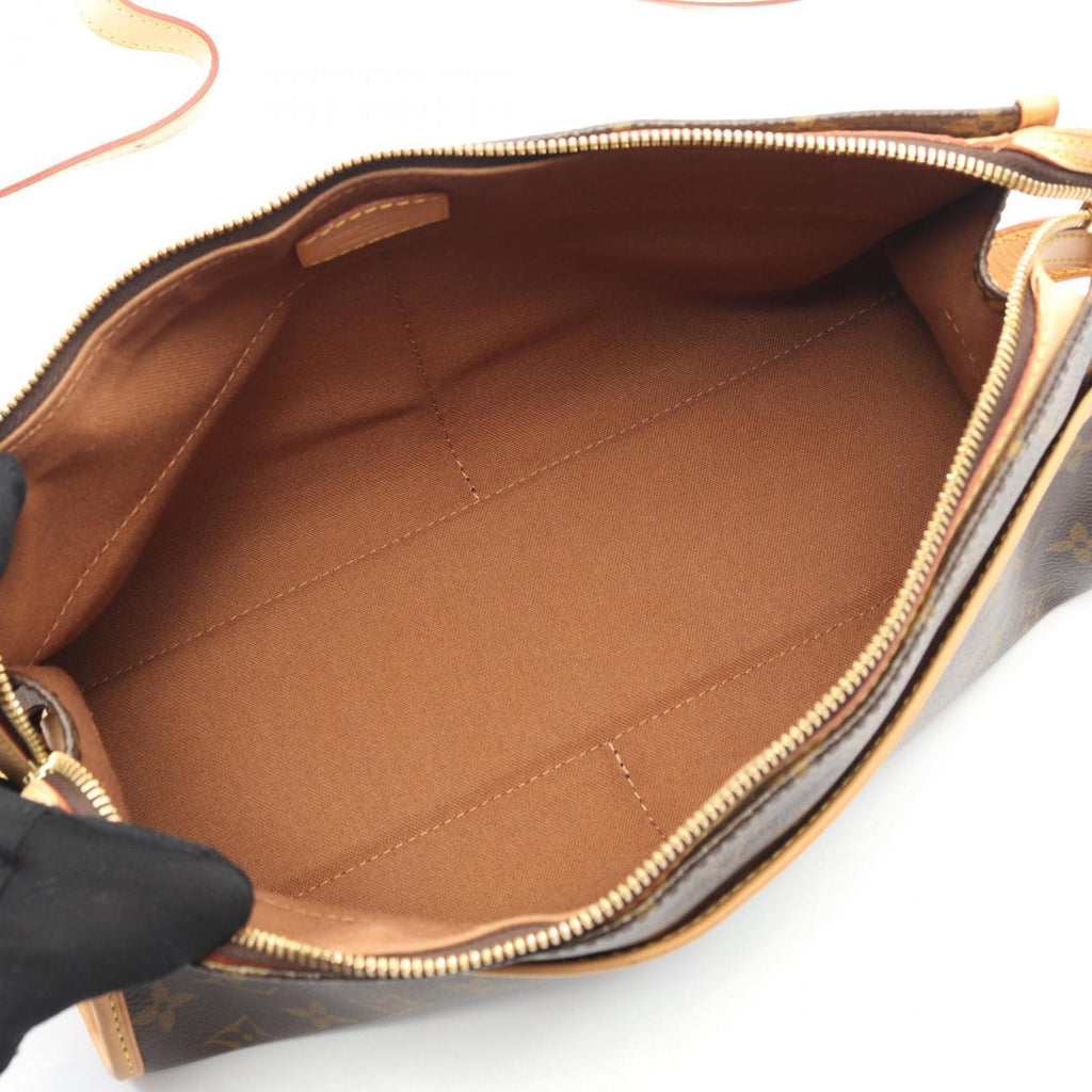 Louis Vuitton Brown Pvc Monogram Coated Canvas Leather Shoulder Bag (Pre-Owned)