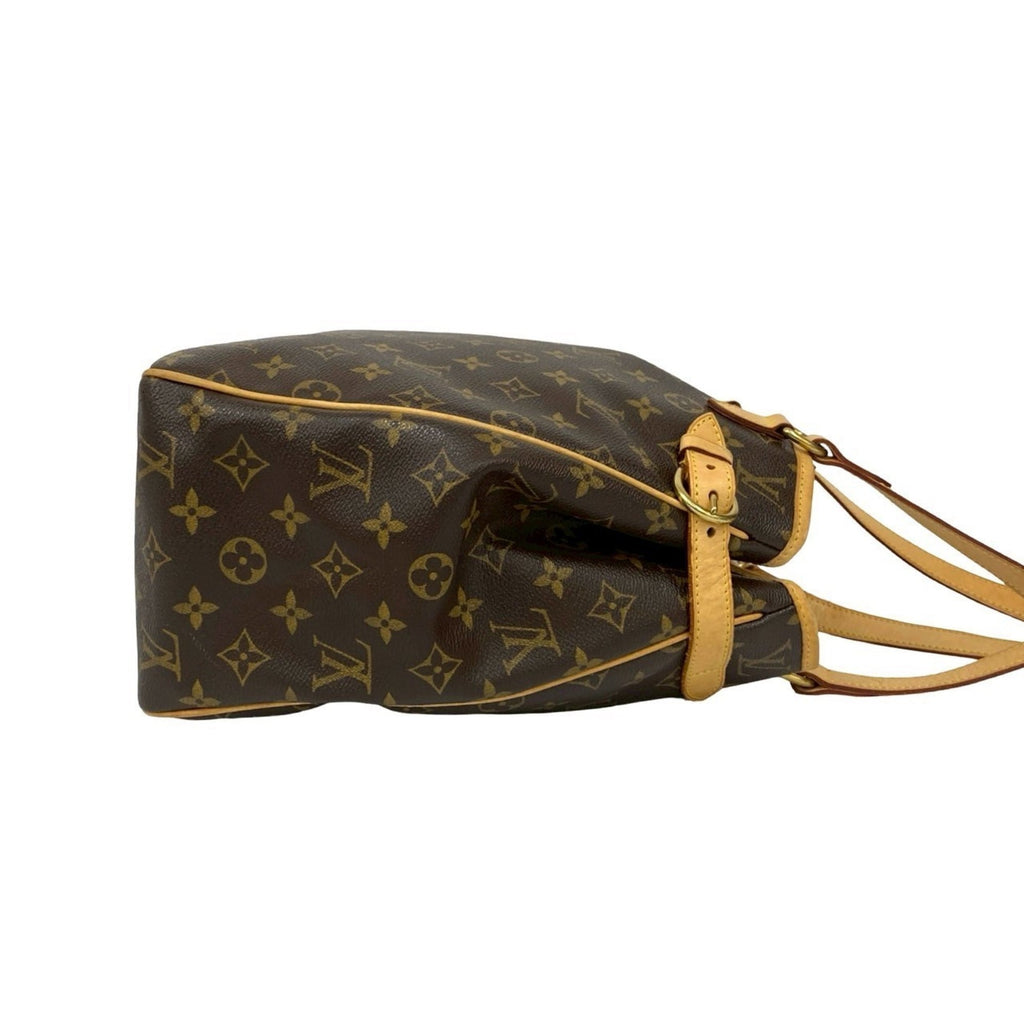 Louis Vuitton Brown Leather Pvc Shoulder Bag Tote Bag (Pre-Owned)
