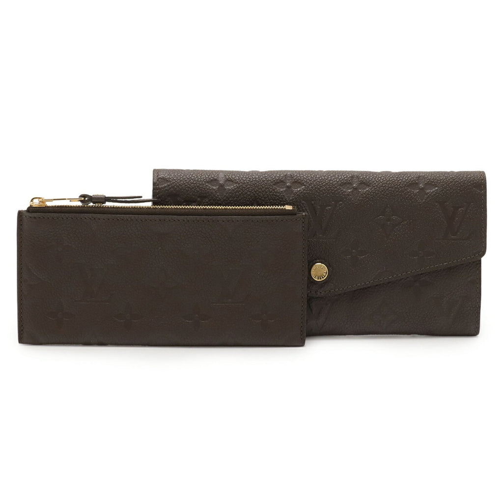Louis Vuitton Monogram Empreinte Earth Monogram Empreinte Long Wallet (Bi-Fold) (Pre-Owned)