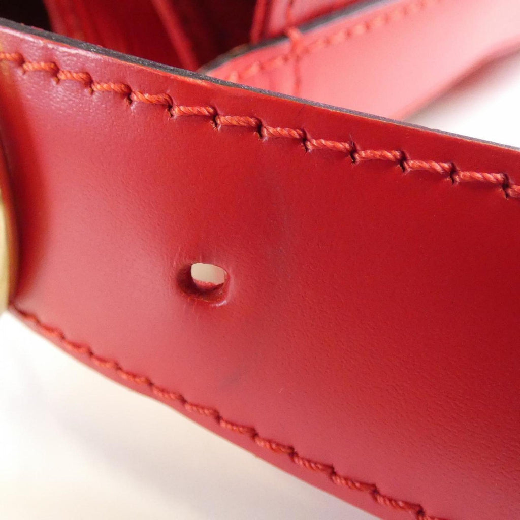 Louis Vuitton Red Color Leather Shoulder Bag (Pre-Owned)