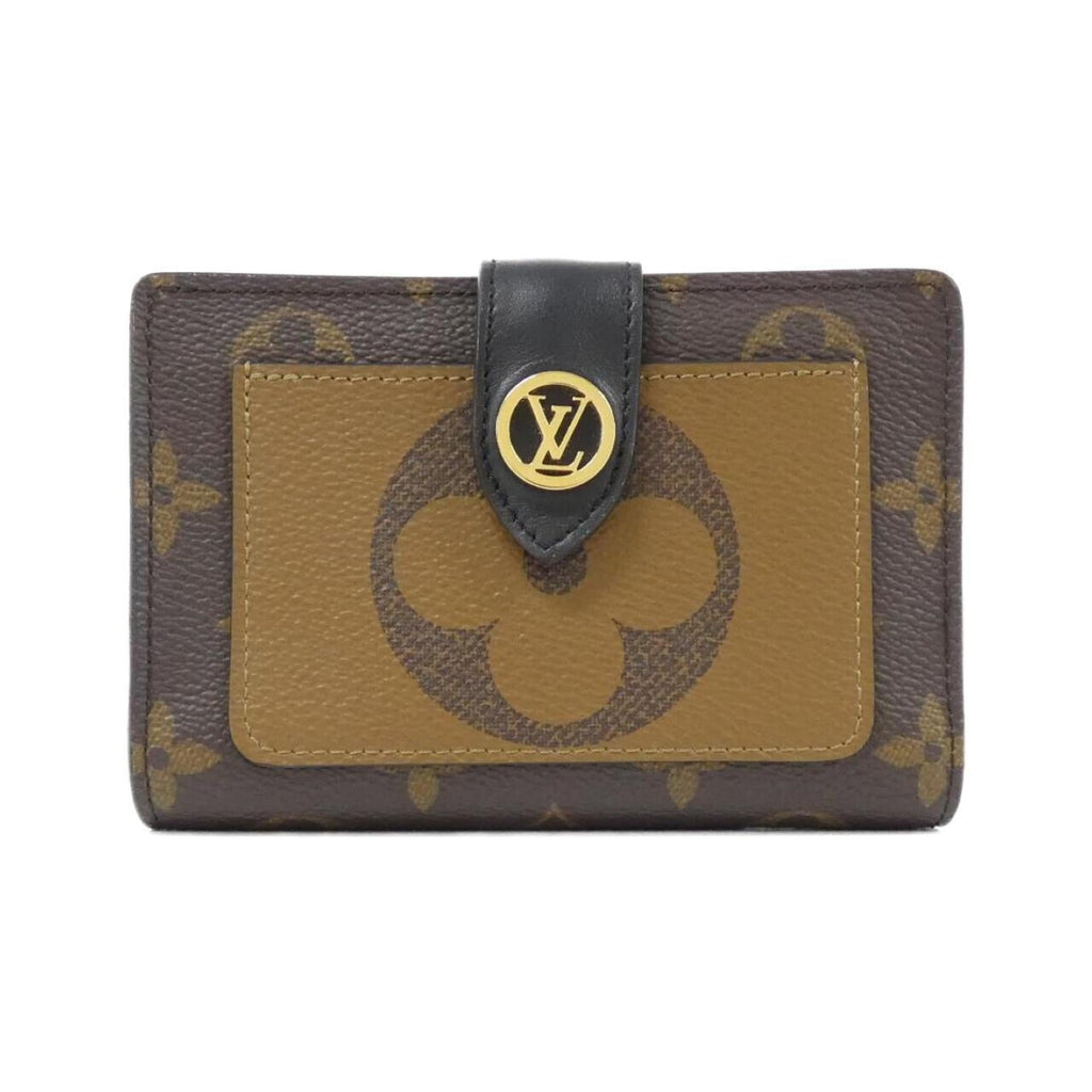 Louis Vuitton Monogram Reverse Marron Coated Canvas Wallet (Bi-Fold) (Pre-Owned)