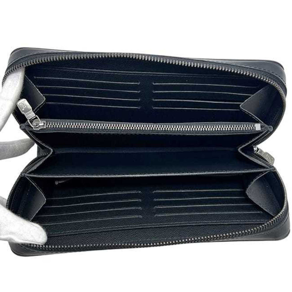 Louis Vuitton Black Monogram Eclipse Monogram Eclipse Long Wallet (Bi-Fold) (Pre-Owned)