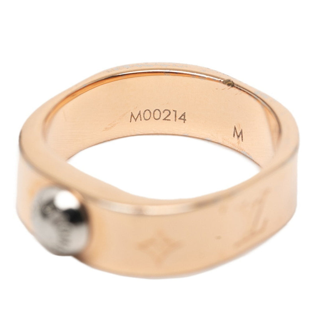 Louis Vuitton Pink Gold Gold Plating Band Ring (Pre-Owned)