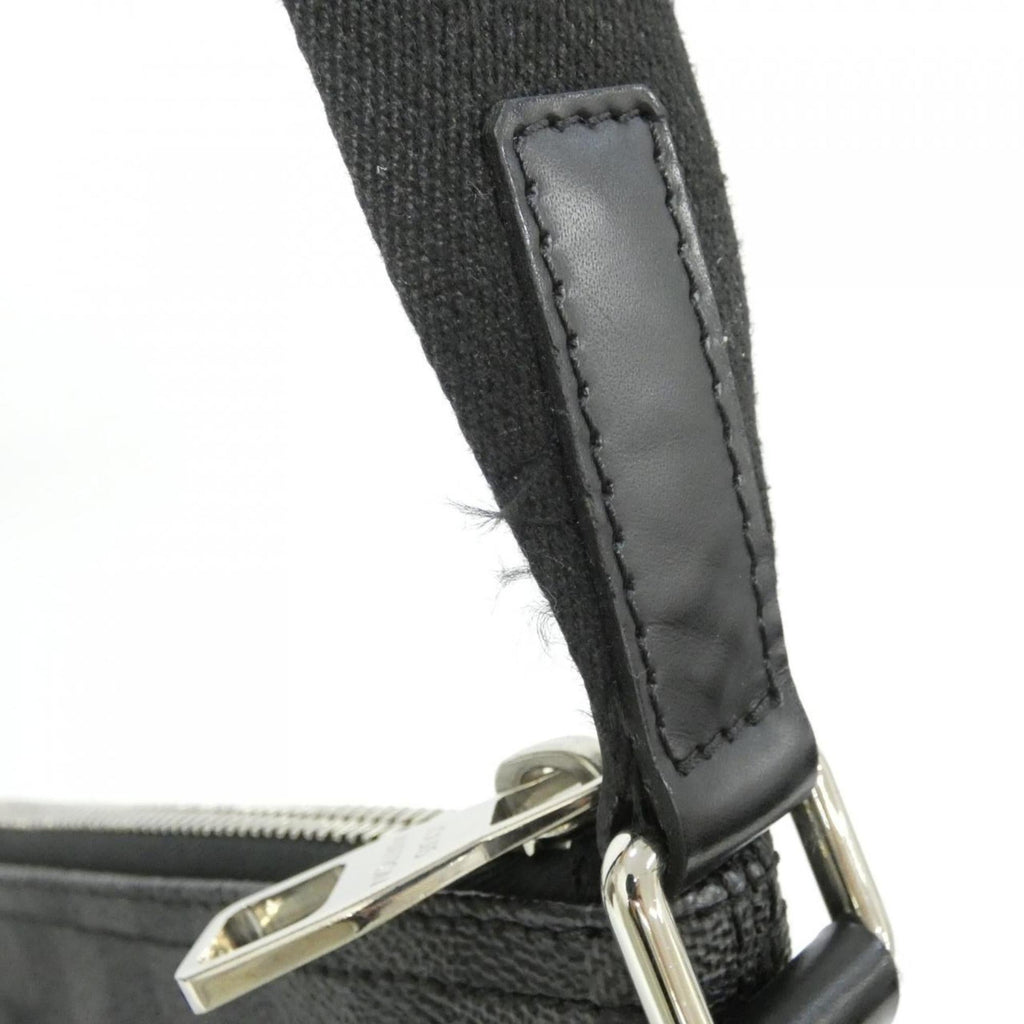 Louis Vuitton Dark Gray Graphite Coated Canvas Shoulder Bag (Pre-Owned)