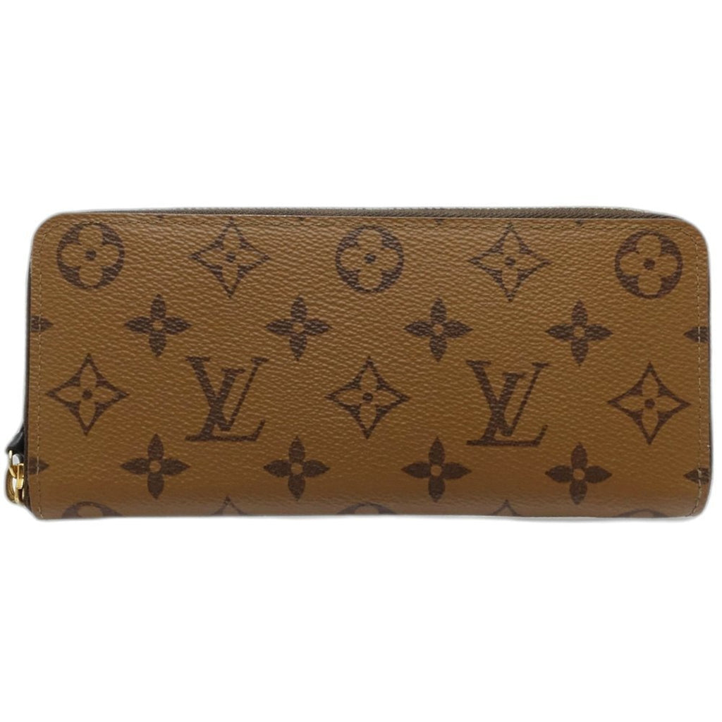 Louis Vuitton Monogram Reverse Brown Canvas Long Wallet (Bi-Fold) (Pre-Owned)