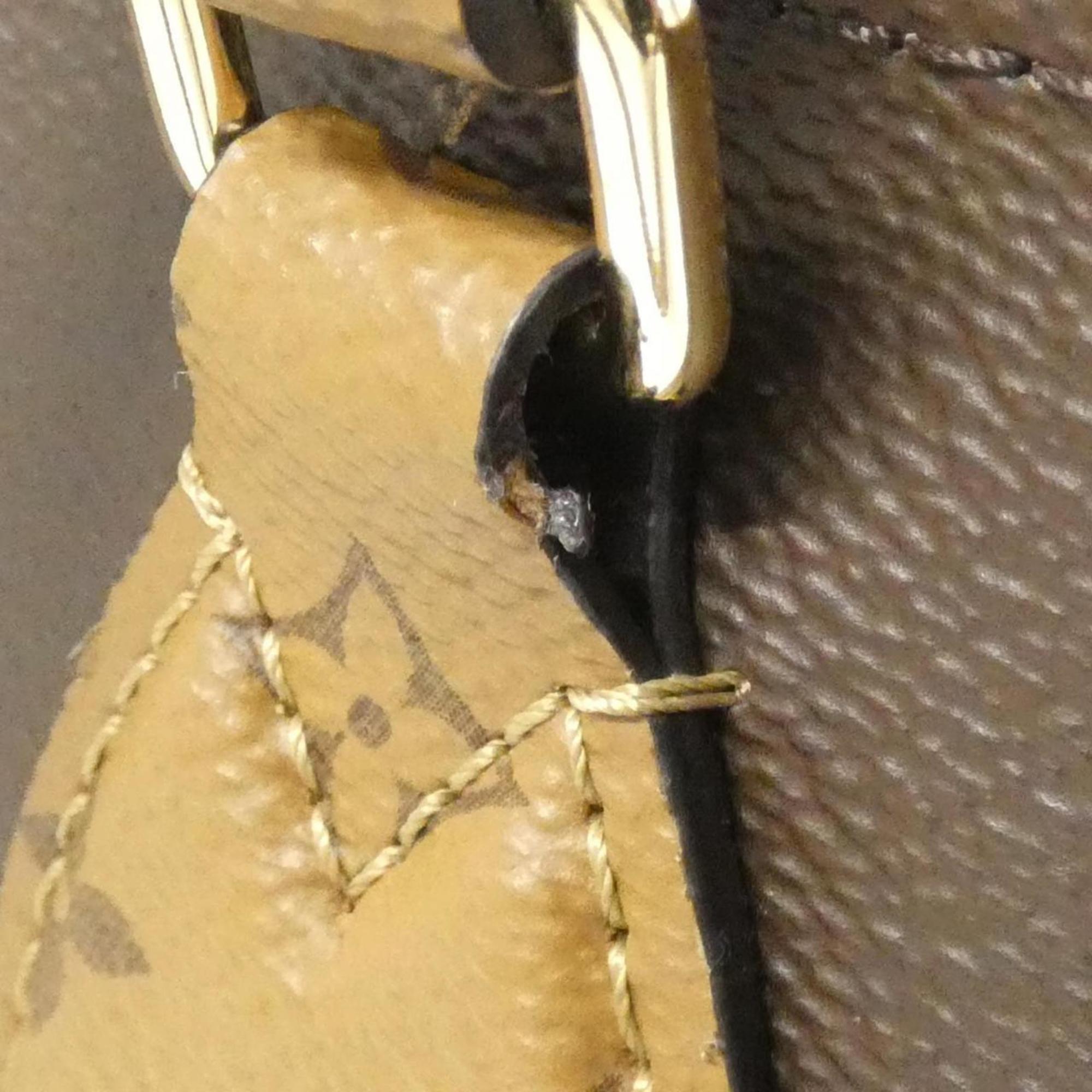 Louis Vuitton Marron Coated Canvas Handbag (Pre-Owned)