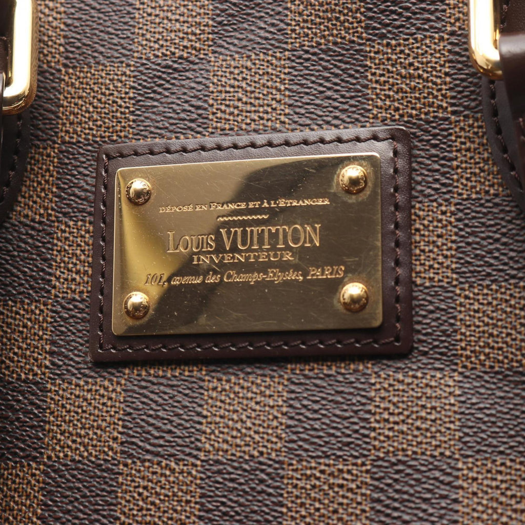 Louis Vuitton Brown Damier Canvas Coated Canvas Leather Tote Bag (Pre-Owned)