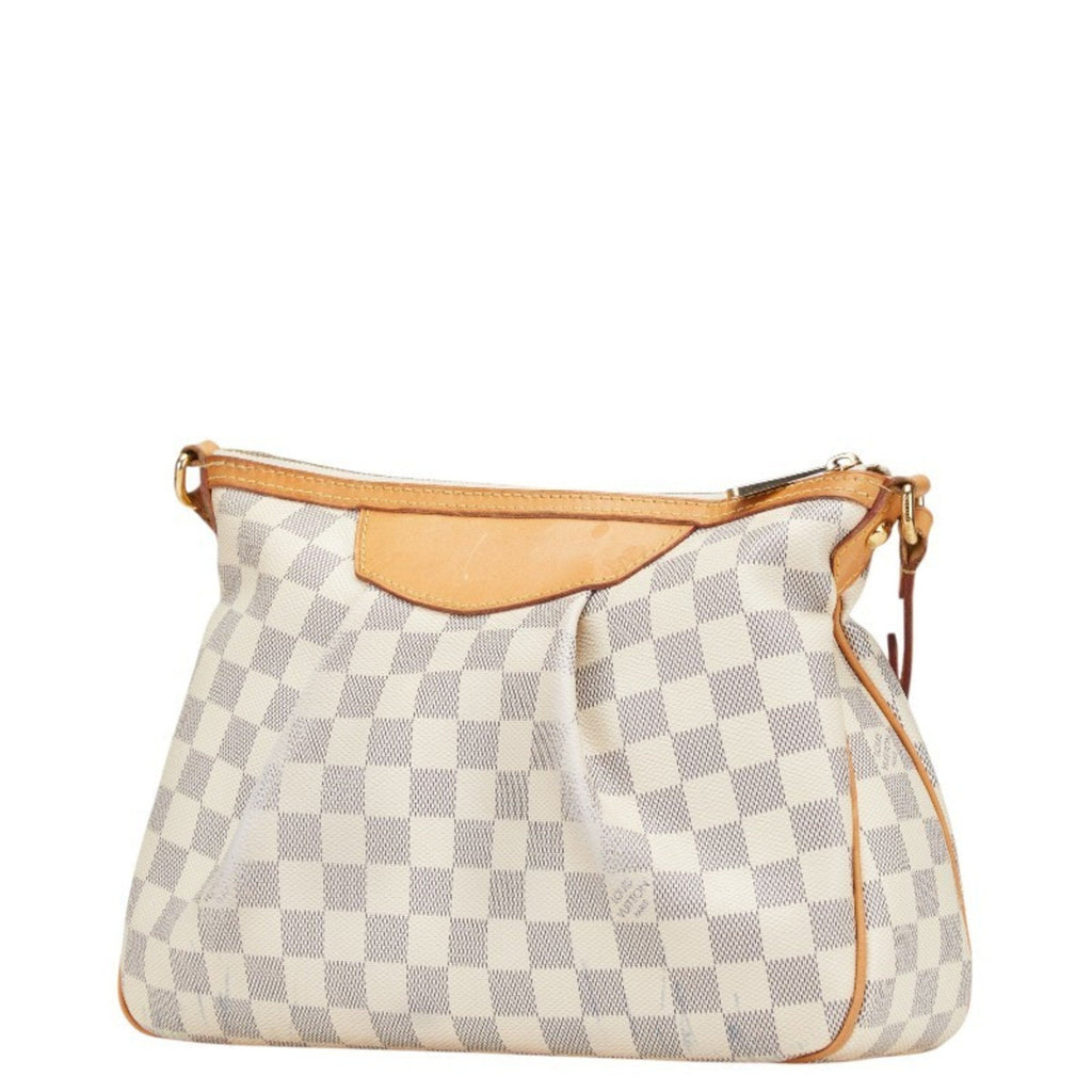 Louis Vuitton White Pvc Leather Shoulder Bag (Pre-Owned)