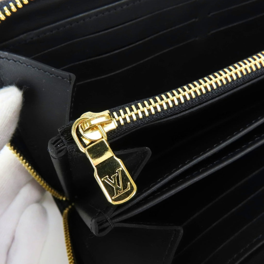 Louis Vuitton Black Noir Leather Coin Purse/Coin Case (Pre-Owned)