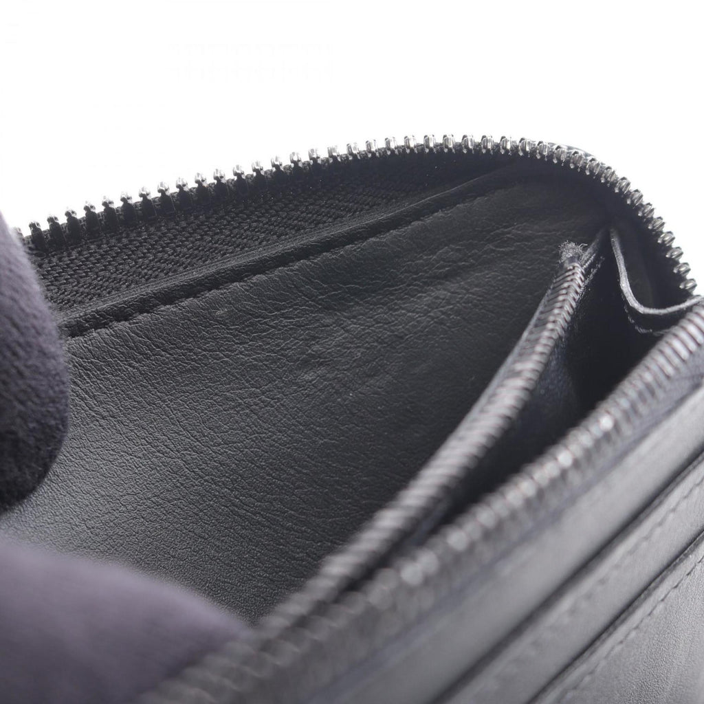 Louis Vuitton Black Noir Leather Long Wallet (Bi-Fold) (Pre-Owned)