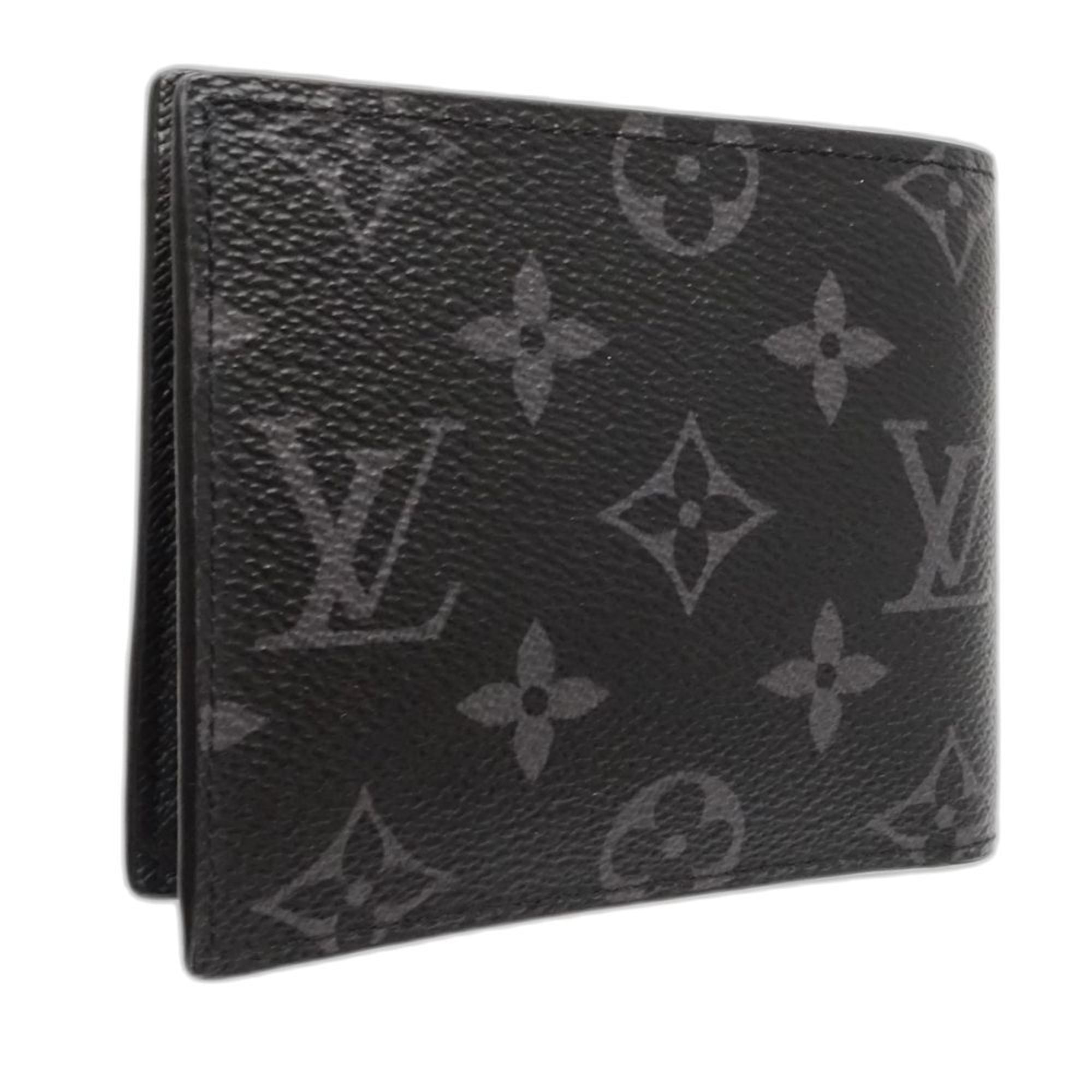 Louis Vuitton Monogram Eclipse Noir Canvas Wallet (Bi-Fold) (Pre-Owned)