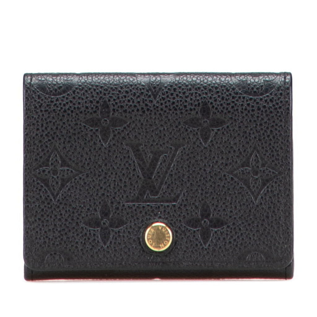 Louis Vuitton Black Noir Leather Wallet (Bi-Fold) (Pre-Owned)