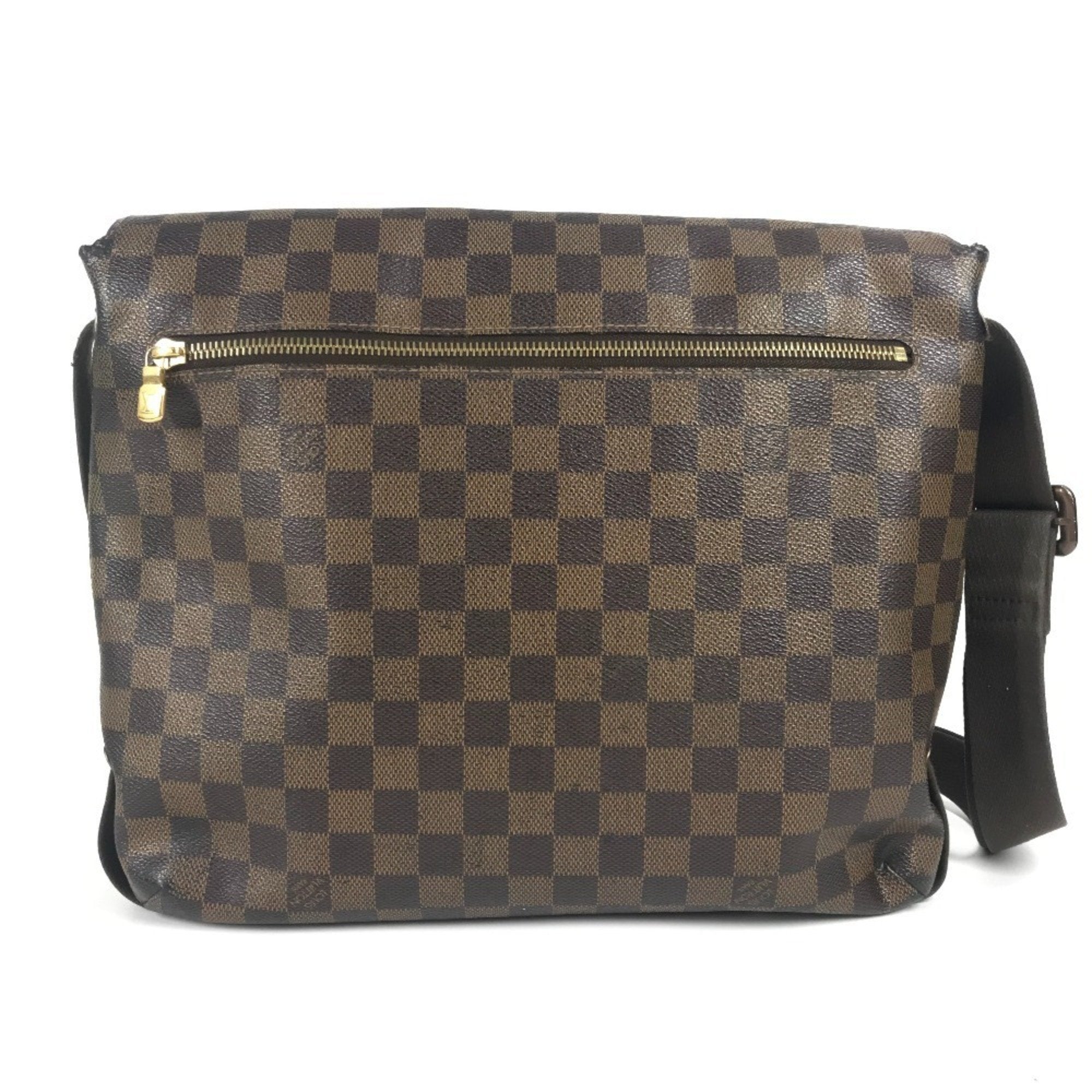 Louis Vuitton Brown Ebene Damier Canvas Messenger Bag Shoulder Bag (Pre-Owned)