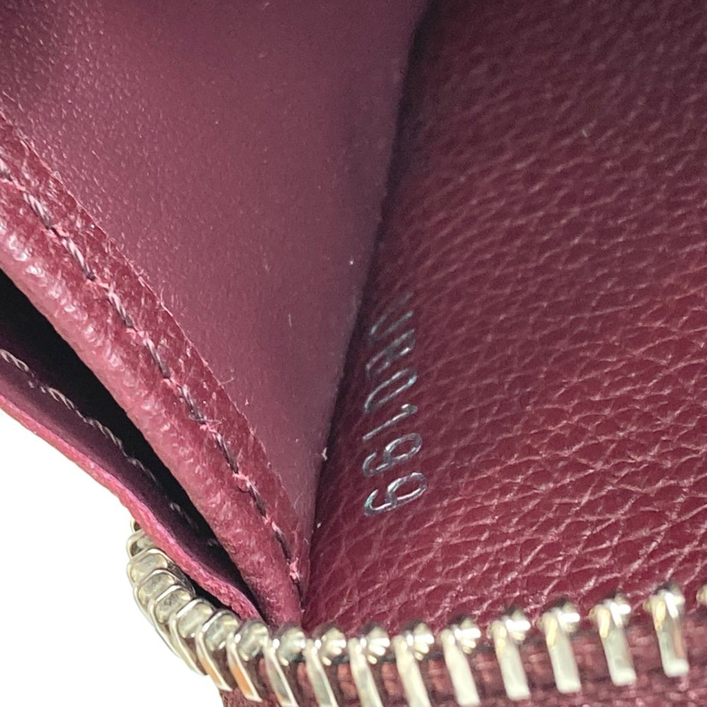Louis Vuitton Beige Orange Leather Long Wallet (Bi-Fold) (Pre-Owned)