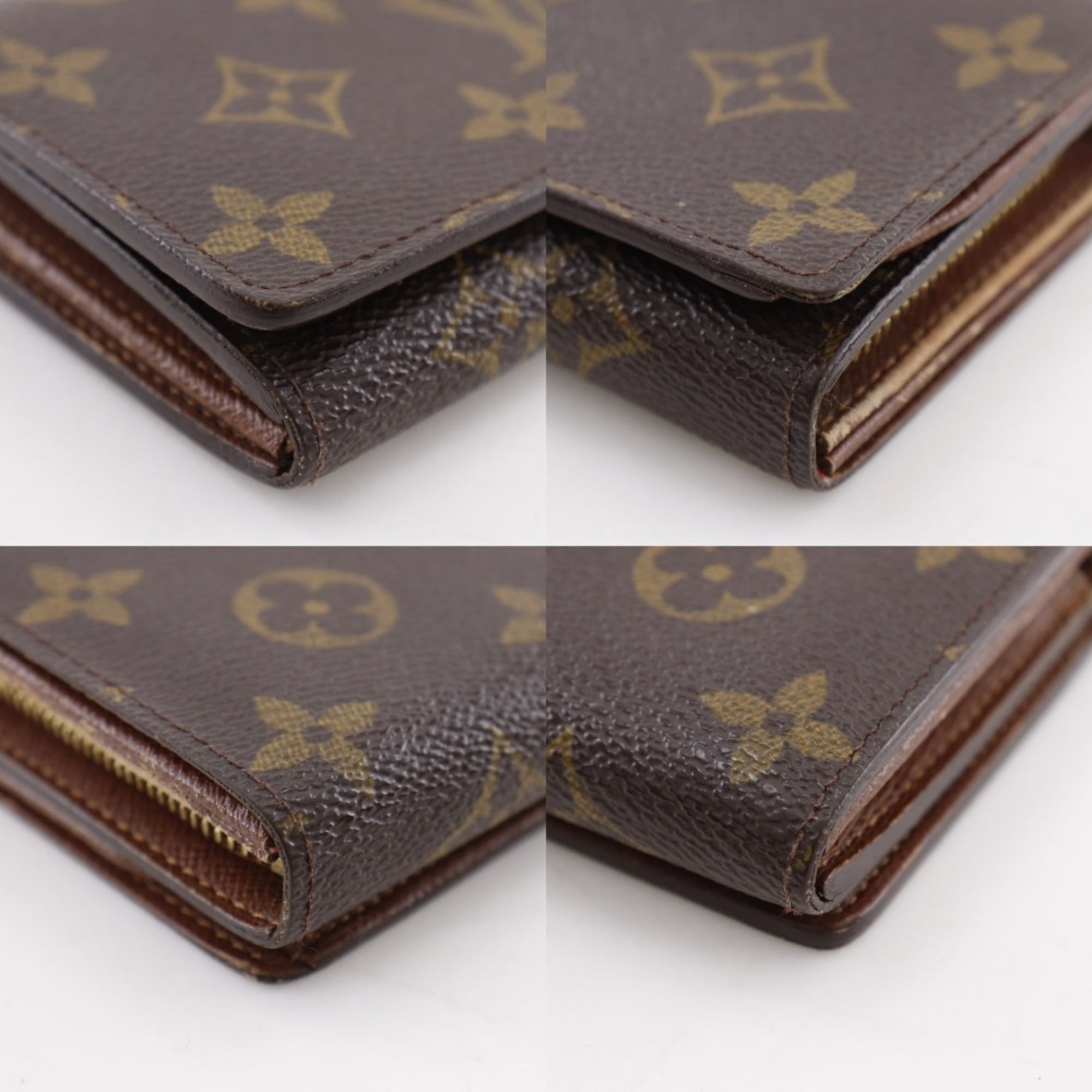 Louis Vuitton Brown Monogram Canvas Wallet (Bi-Fold) (Pre-Owned)