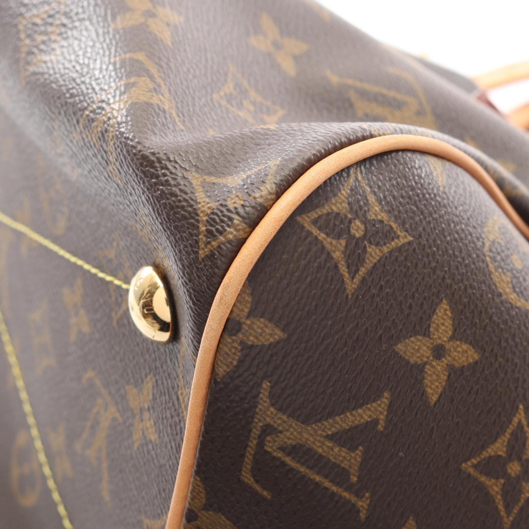 Louis Vuitton Monogram Brown Coated Canvas Leather Handbag (Pre-Owned)