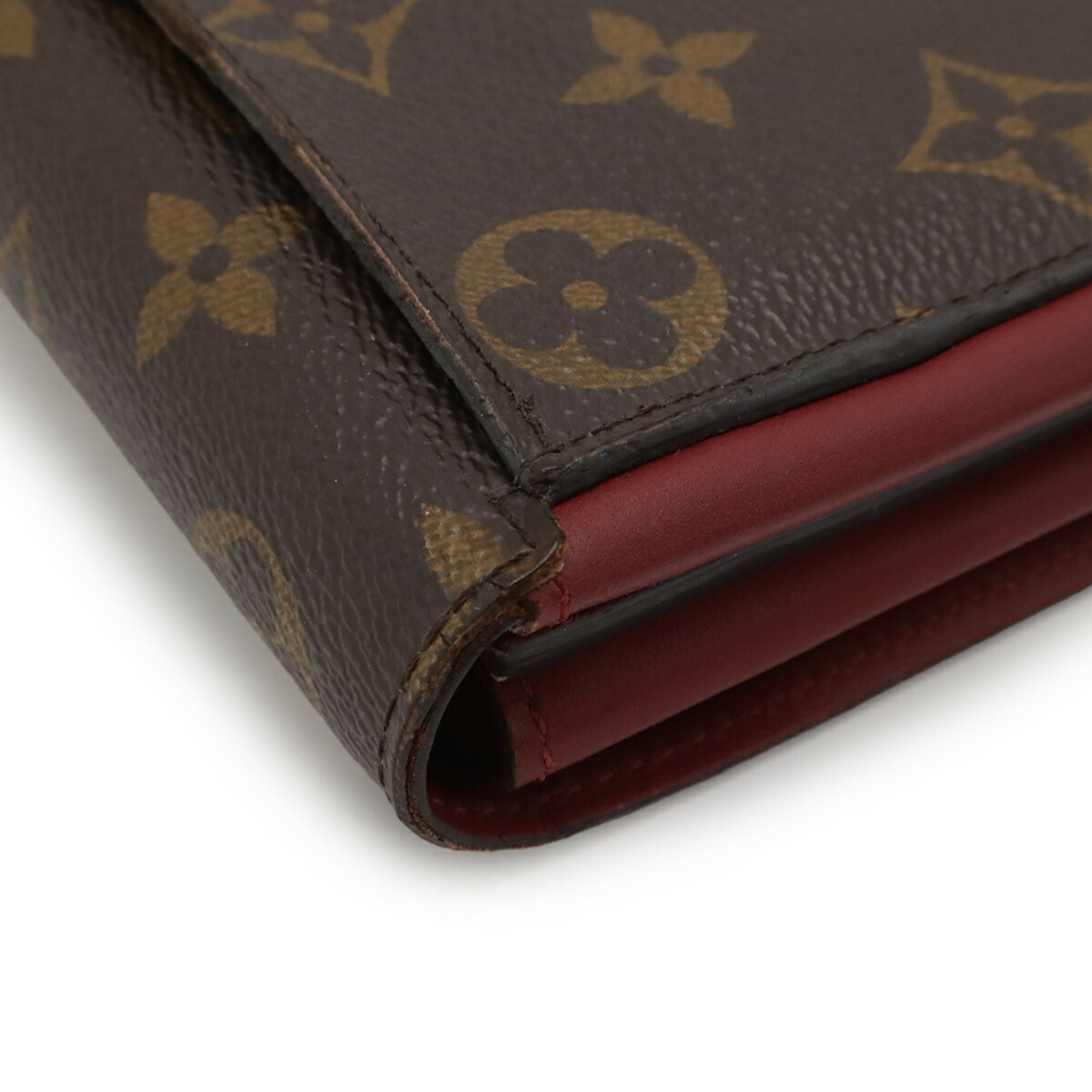 Louis Vuitton Monogram Fuchsia Monogram Long Wallet (Bi-Fold) (Pre-Owned)