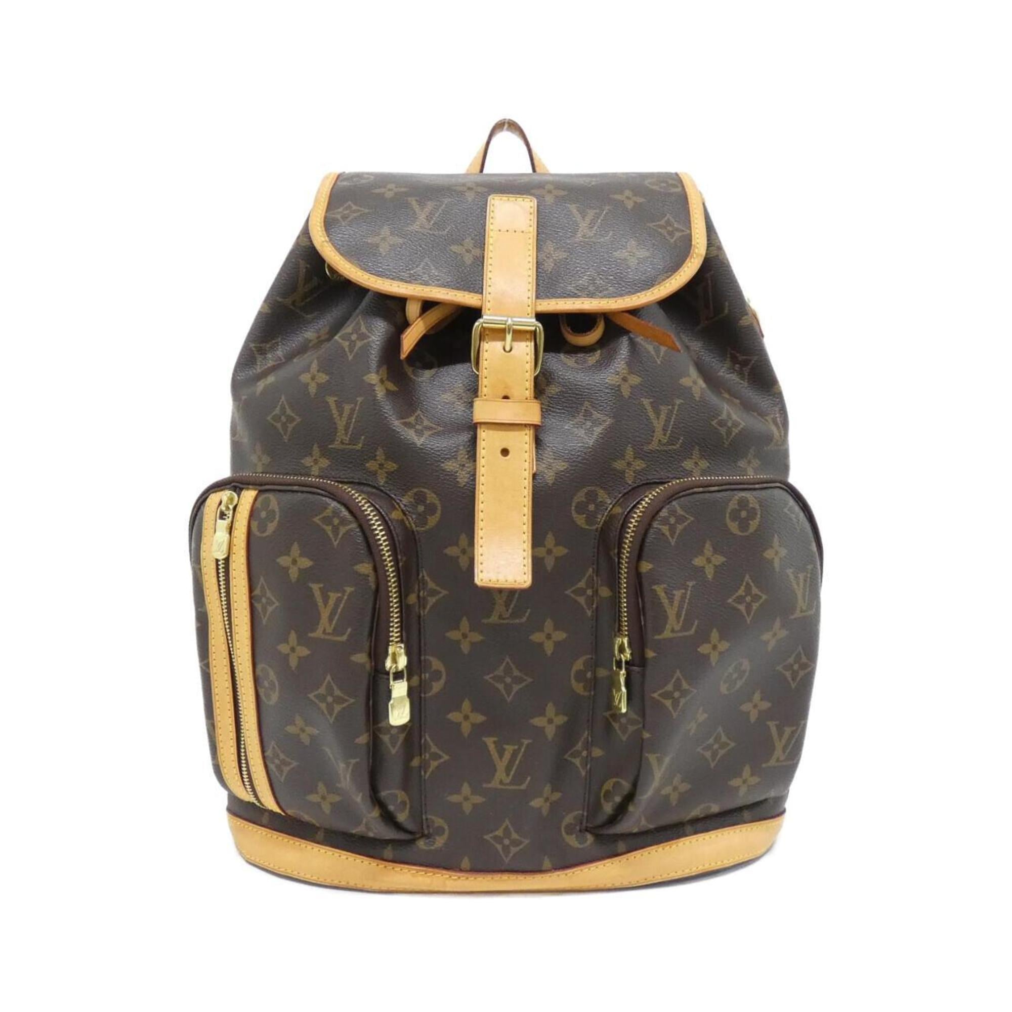 Louis Vuitton Marron Coated Canvas Backpack (Pre-Owned)