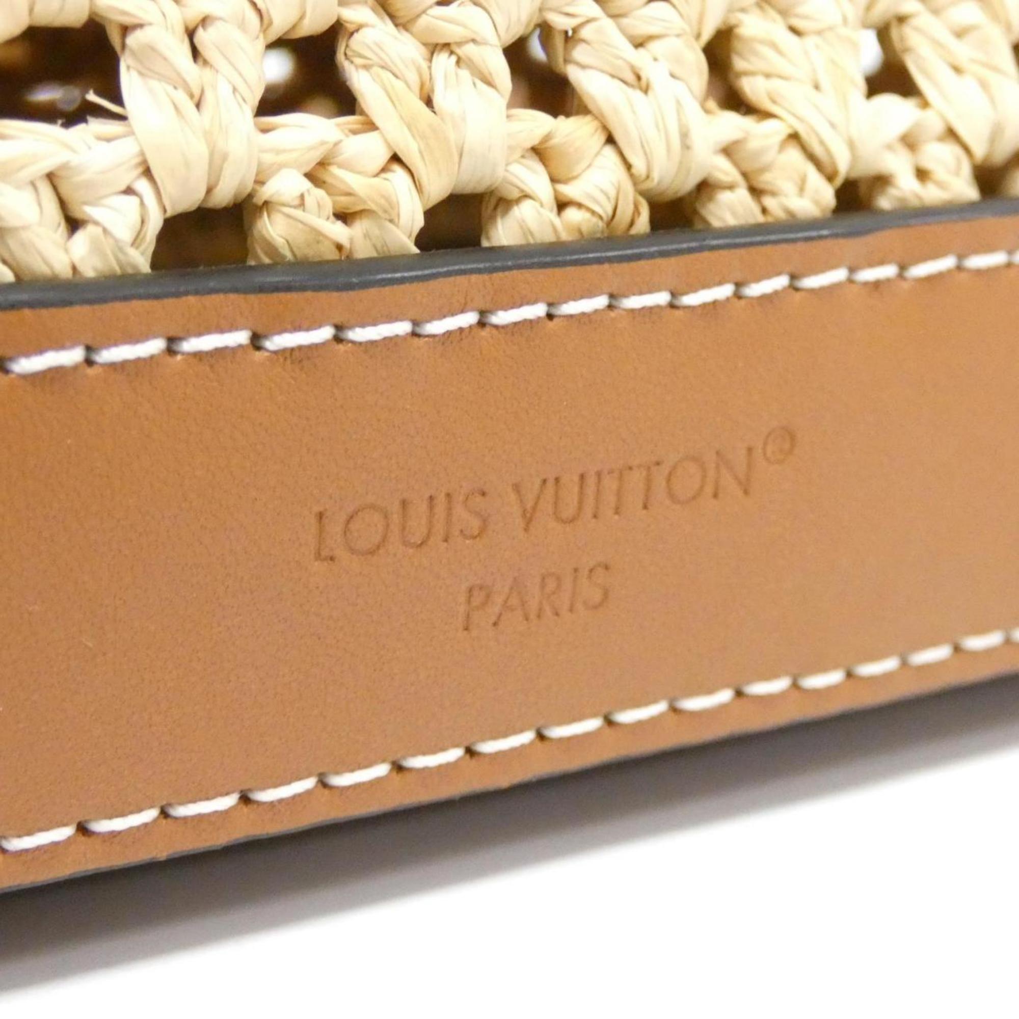 Louis Vuitton Natural Raffia Shoulder Bag (Pre-Owned)