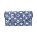 Louis Vuitton Blue Navy Monogram Long Wallet (Bi-Fold) (Pre-Owned)