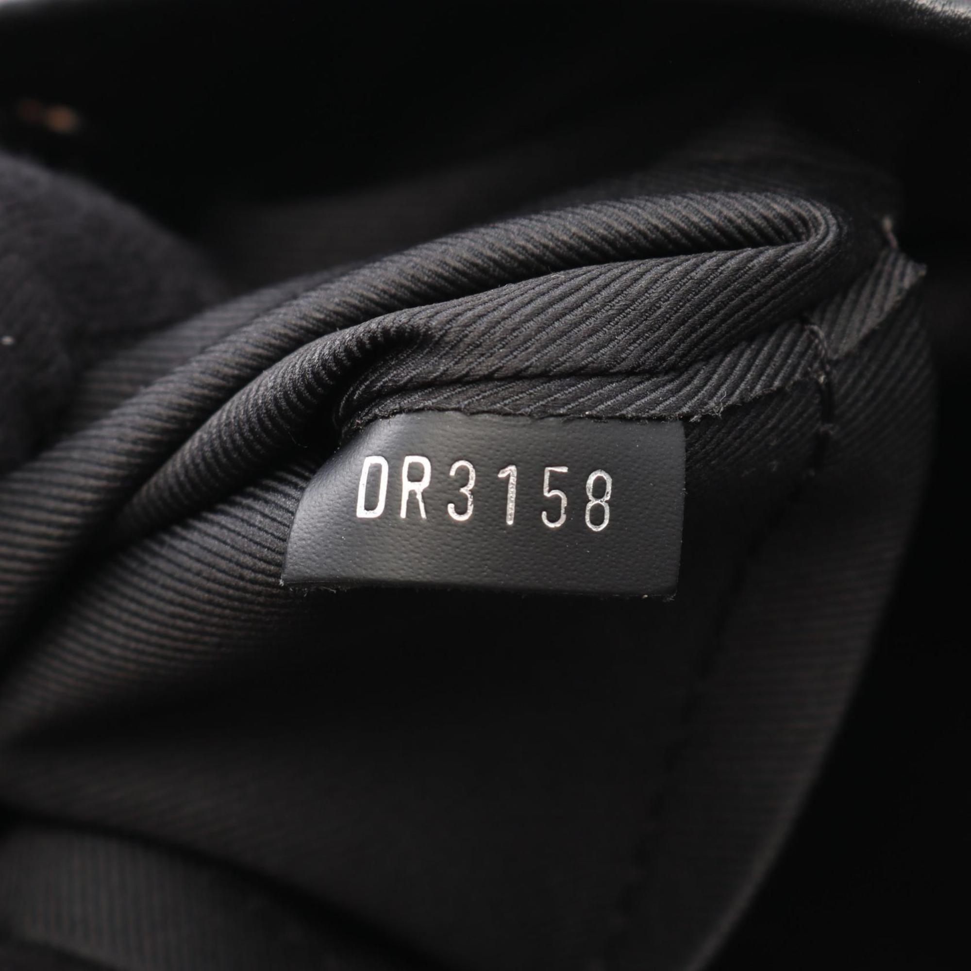 Louis Vuitton Black Coated Canvas Leather Backpack (Pre-Owned)