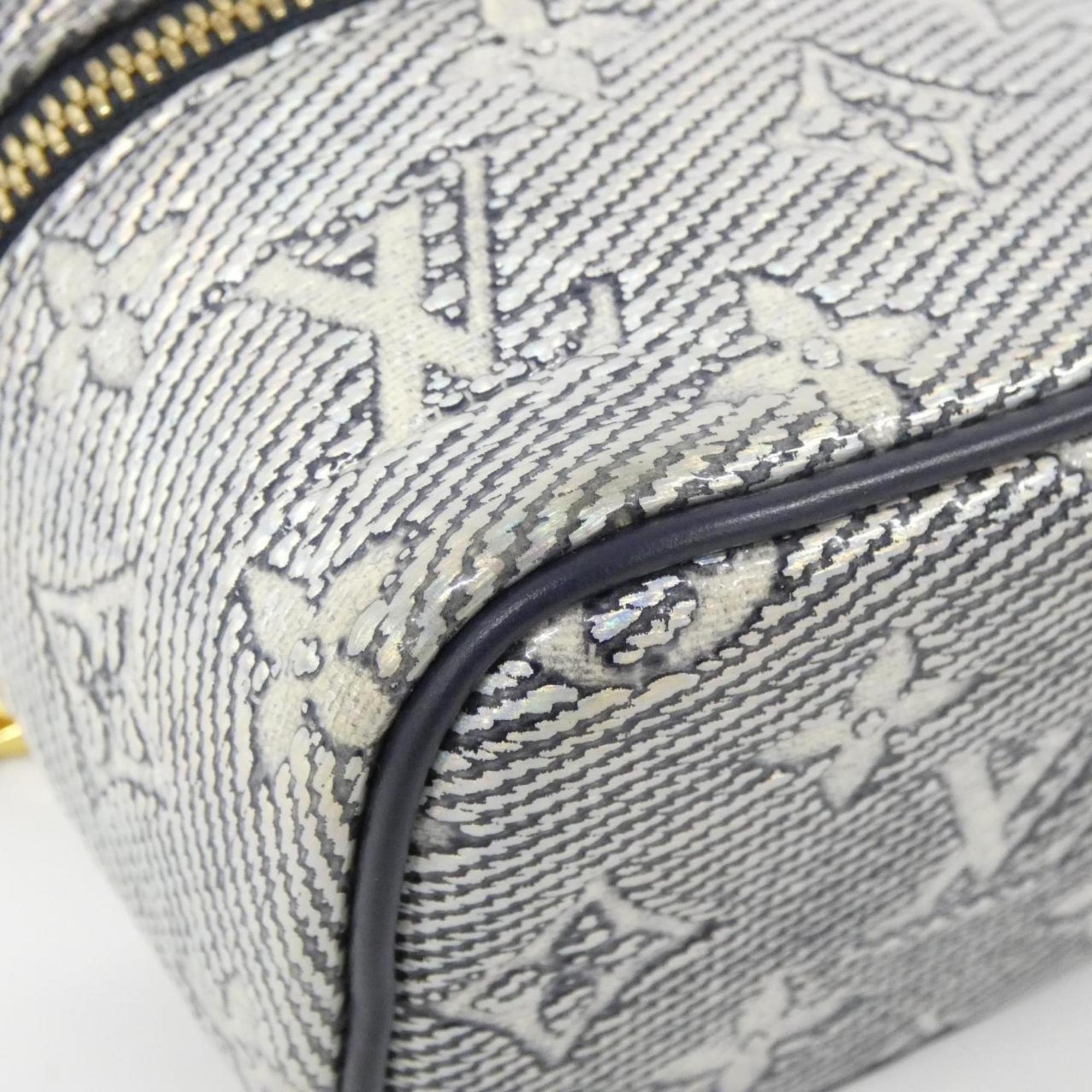 Louis Vuitton Dark Blue Light Blue Cotton Shoulder Bag (Pre-Owned)