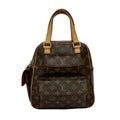 Louis Vuitton Brown Leather Pvc Boston Bag Handbag (Pre-Owned)