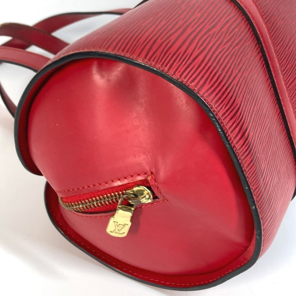 Louis Vuitton Castilian Red Red Color Epi Leather Handbag Shoulder Bag (Pre-Owned)