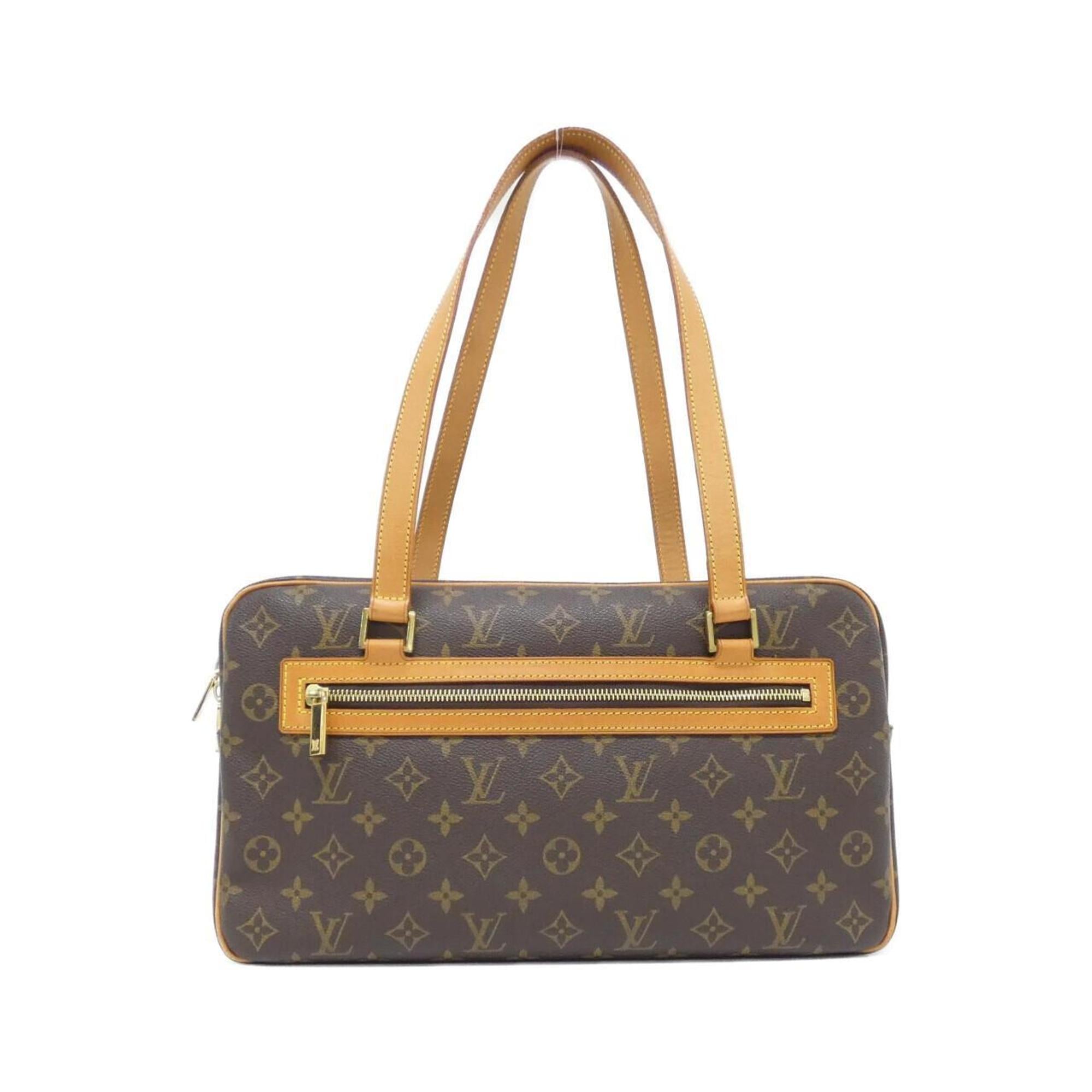Louis Vuitton Marron Coated Canvas Shoulder Bag (Pre-Owned)