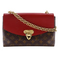 Louis Vuitton Monogram Brown Cerise Red Color Monogram Shoulder Bag (Pre-Owned)